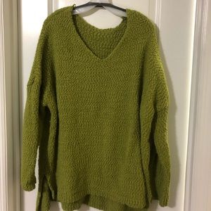 Soft Green Sweater Woman’s Plus